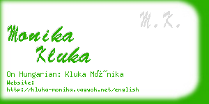 monika kluka business card